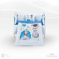 طقم سرير أطفال (بيبي) مع حواجز – 5 قطع