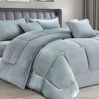 طقم لحاف شتوي نفرين فرو مخمل ناعم | موديل cmpb-009