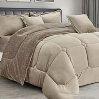 طقم لحاف شتوي نفر ونص فرو مخمل ناعم | موديل cmpb-0...