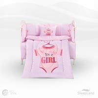 طقم سرير أطفال (بيبي) مع حواجز – 5 قطع