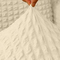 تلبيسة كنب زاوية سادة قابلة للتمدد بنمط بارز وتفاص...