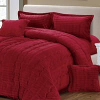 فونتان| مفرش شتوي ملكي| لون أحمر عودي