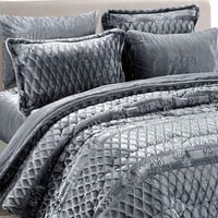 طقم لحاف شتوي ارتيس ART مزدوج | لون رمادي