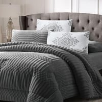 طقم لحاف آرام | شتوي مزدوج | موديل oni-1|لون رمادي...