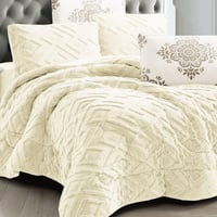 طقم لحاف آرام | شتوي مزدوج | موديل oni-4|لون كريمي