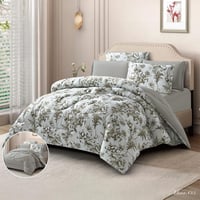 ميرا | طقم لحاف وجهين مشجر سادة | موديل mira-05