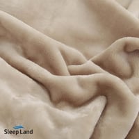 بطانية كلاسيك مخمل ناعم بيج فاتح | نفرين