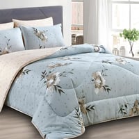 فلورينا | طقم مفرش صيفي مشجر + هدية مخدتين | موديل...