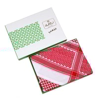 شماغ العجلان الذهبي احمر 1