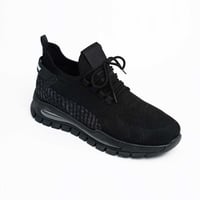 شوز رجالي أسود ربطه بنعل عالي1-0807