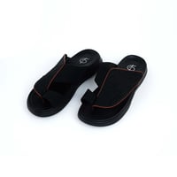 حذاء رجالي - أسود مع إطار أحمر