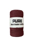 مكرمية بيور أحمر عنابي