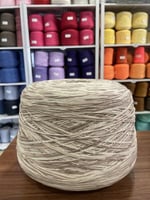 قطن ايطالي ملون بني بيج