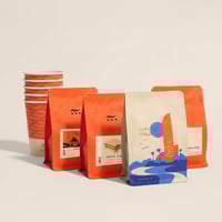 بوكس الاسبريسو (4 ارباع + أكواب ورقية)