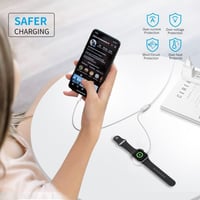 سلك شاحن 2 في 1 (تايب سي - ساعة ابل + ايفون) (T346...