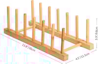 حامل أسطوانات خشبي