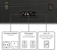 جرامافون Crosley اسود