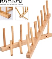 حامل أسطوانات خشبي