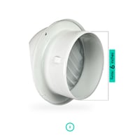 غطاء خارجي لمجرى الهواء 6 بوصة