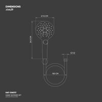 طقم سماعة (دش) شاور ​SW017