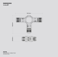 موصل كهربائي مقاوم للمياه3 اتجاهات درجة الحماية 68