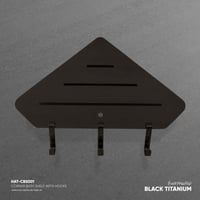 رف زاوية دش (شاور) مع خطاف - CBS001