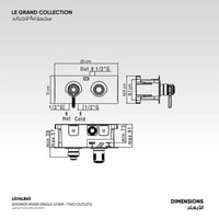 خلاط دش ثنائي الاتجاه مخفي Le Grand - 14L863