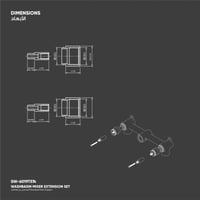 تطويلة قلب خلاط المغسلة المخفي من هاتش