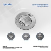 حوض مغسله كيب كود سطحي بفتحه خلاط