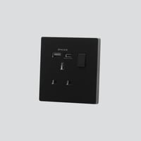 مقبس ( فيش ) ثلاثي مزدوج 13 أمبير ( مقبس يو اس بي...