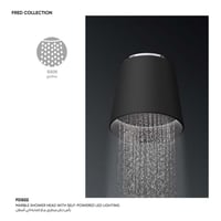 رأس دش مطري سقفي مع اضاءة Fred​ - FDS02