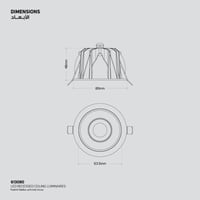 أجهزة إضاءة سقفية غاطسة مضاد للوهج ليد 9 واط مقاس...