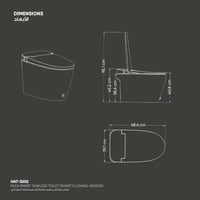 كرسي بيليا أرضي يعمل بضغط الماء و بمستشعر تدفق ذكي...