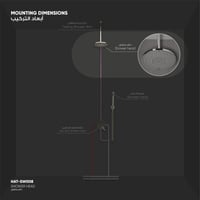 دش مطري دائري قابل للفك SW008