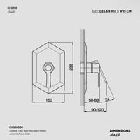 خلاط شاور اتجاه واحد Cherie​ - CH303000