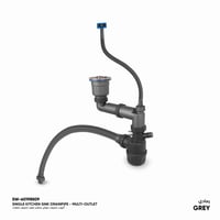 أنبوب تصريف حوض مطبخ مفرد تصريف متعدد SD02