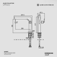 خلاط مغسلة Allen - AL9817