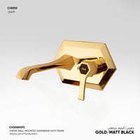 خلاط مغسلة جداري مع إطار Cherie - CH305510