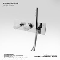 خلاط شاور ثنائى الاتجاه مخفي مع سماعه شاور متحركة...