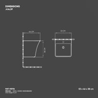 مغسلة ميليسا معلقة HAT-SH116