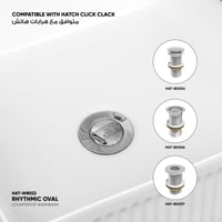 حوض مغسلة سطحي رتيميك (مستطيل) - WB023