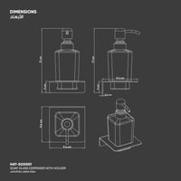 موزع صابون مع الحامل SGD001