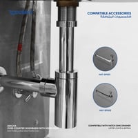 حوض مغسله زينشا سطحي بفتحه خلاط