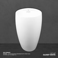 مغسلة بيتونيا أرضية / طولية مع فتحه خلاط HAT-057B