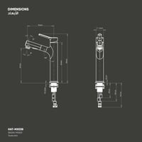 خلاط مغسلة متعدد الأستخدامات مع ذراع متحرك 39- HAT...