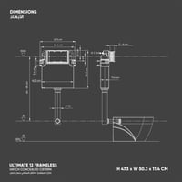 خزان (سيفون) هاتش المخفي ألتمت 12 للكرسي الارضي