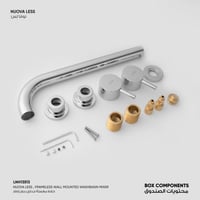 خلاط مغسلة جداري بدون إطار Nuova Less LNH13513