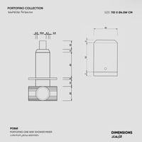 خلاط شاور مخفي اتجاه واحد Portofino - PO861