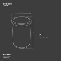سلة مهملات دائري - 8865