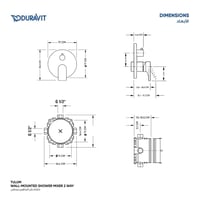 خلاط دش اتجاهين مخفي Tulum